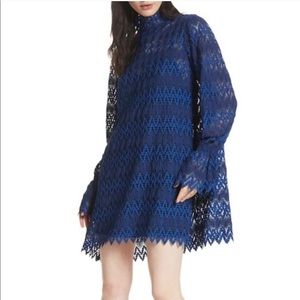 Free People long sleeve lace dress